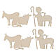 Decoraciones SPIRA Nativity 8 cm árbol Navidad belén Large madera 20 piezas s3