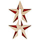 Punta para Árbol de Navidad SPIRA 10 cm madera fieltro rojo s4