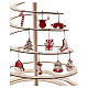 Decoraciones Navideñas 6 cm SPIRA Medium madera fieltro 10 unidades s2