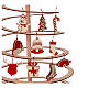 Christmas decorations SPIRA Large, 3 in, wood and felt, set of 10 s2