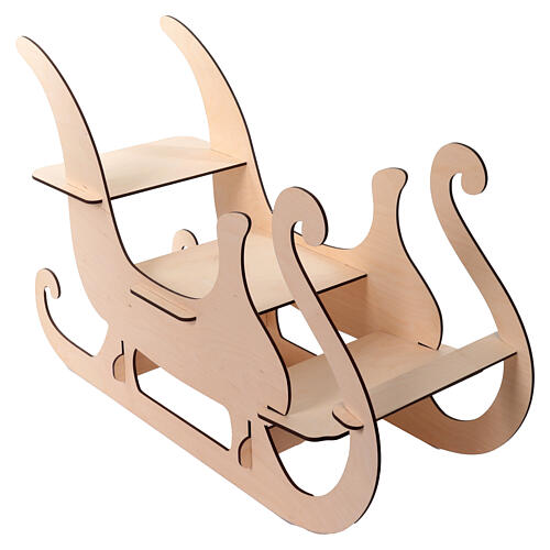 SPIRA Dekoschlitten aus Holz, 60 × 85 cm 1