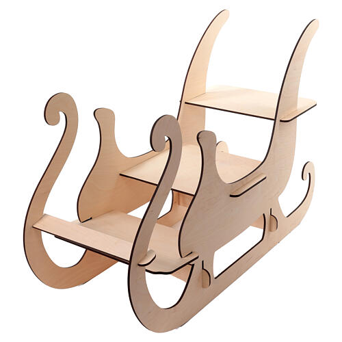 SPIRA Dekoschlitten aus Holz, 60 × 85 cm 3