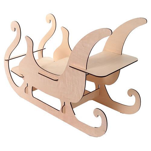 SPIRA Dekoschlitten aus Holz, 60 × 85 cm 4