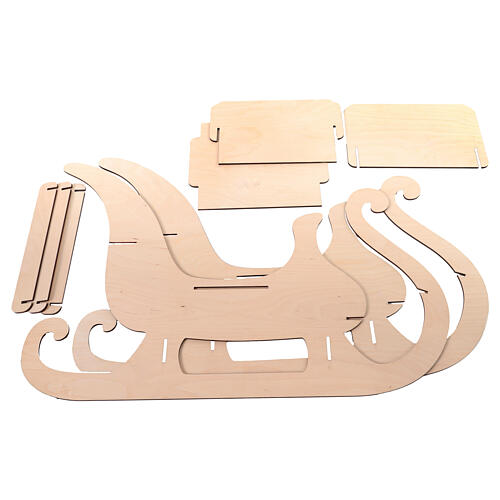 Wooden sled by SPIRA, 24x35 in 6