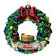 Garland with Colosseum, Christmas tree decoration blown glass s1