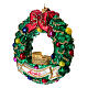 Garland with Colosseum, Christmas tree decoration blown glass s2