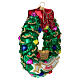 Guirnalda Roma adorno árbol Navidad vidrio soplado s3