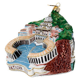 St. Peter's in Vatican City, blown glass Christmas tree ornament