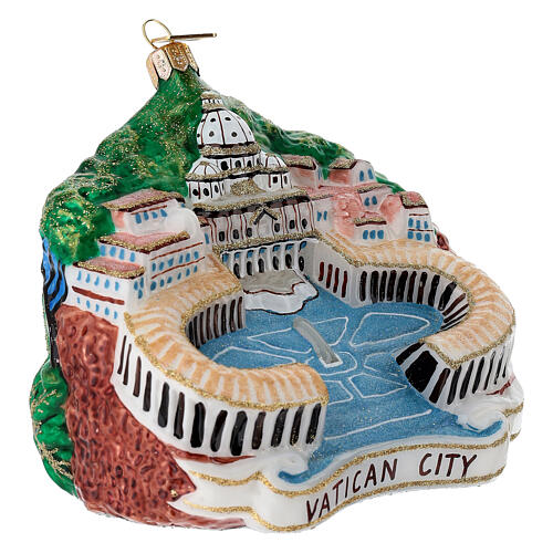 St. Peter's Basilica (Vatican) blown‑glass Christmas tree ornament 3