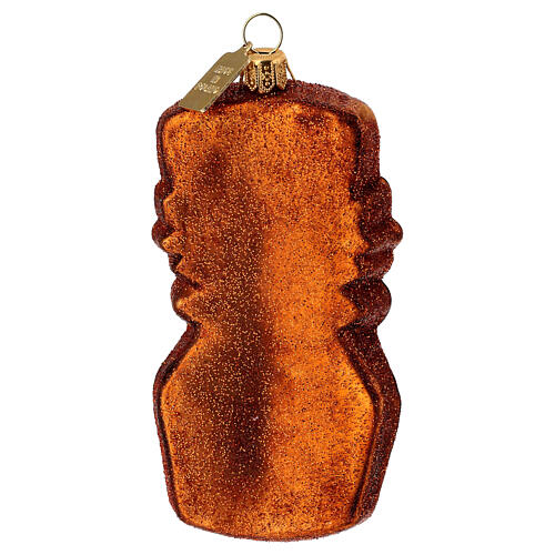 Maschera Tiki decorazione albero Natale vetro soffiato 4