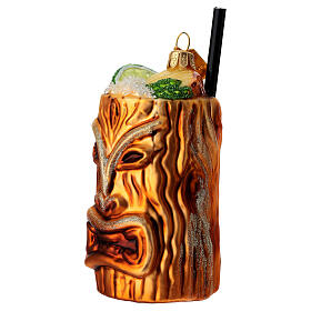 Cóctel Tiki decoración navideña para árbol vidrio soplado