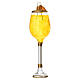 Calice vin blanc décoration sapin de Noël verre soufflé s1