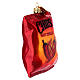 Spicy potato chips, blown glass Christmas tree decoration s3