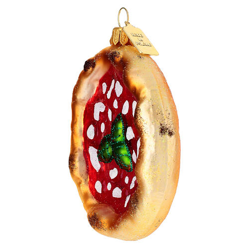 Neapolitanische Pizza, Weihnachtsbaumschmuck aus mundgeblasenem Glas 2