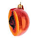 Blown glass Christmas tree decoration: peach s2