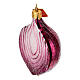 Rote Zwiebel, Weihnachtsbaumschmuck aus mundgeblasenem Glas s2