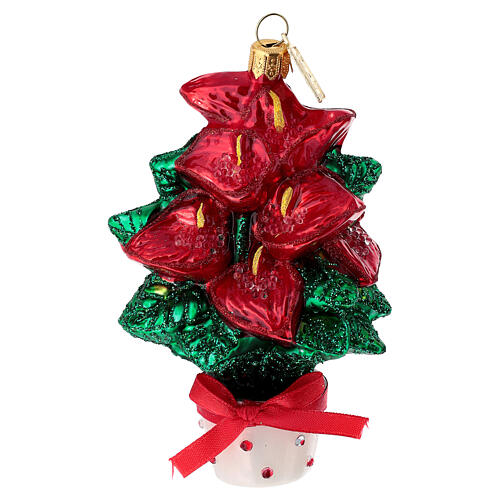 Anthurium, Weihnachtsbaumschmuck aus mundgeblasenem Glas 1