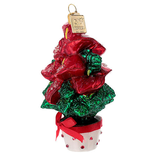 Antúrio em vidro soprado decoração para árvore de Natal 3
