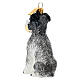 Blown glass Schnauzer Christmas ornament s4