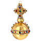Blown glass Globus Cruciger, Christmas tree ornament s1