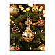 Globus cruciger blown glass Christmas ornament s2