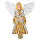 Ponteira árvore de Natal anjo dourado vidro soprado s1