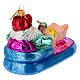 Babbo Natale bordo piscina addobbo albero vetro soffiato s4