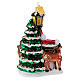 Santa Claus animales del bosque vidrio soplado árbol Navidad s5
