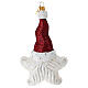 Weihnachtsmann-Stern, Weihnachtsbaumschmuck aus mundgeblasenem Glas s4