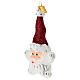 Stella Babbo Natale addobbo albero vetro soffiato s2