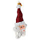 Santa Claus Star blown glass Christmas tree ornament s3