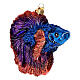 Guppy blown glass Christmas tree ornament s3