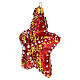 Estrella de mar vidrio soplado adorno árbol Navidad s2