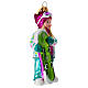 Girl with snowboard, blown glass Christmas tree ornament s2
