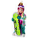 Ragazza con snowboard addobbo vetro soffiato albero Natale s1