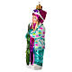 Ragazza con snowboard addobbo vetro soffiato albero Natale s3