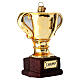 Trofeo coppa addobbo albero Natale vetro soffiato s3