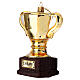 Troféu taça enfeite árvore Natal vidro soprado s2