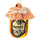 Blown glass honey jar, Christmas tree decoration s1