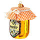 Pot de miel en verre soufflé décoration sapin Noël s2