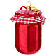 Confiture de fraises décoration sapin Noël verre soufflé s4