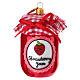 Marmellata fragole addobbo albero Natale vetro soffiato s1