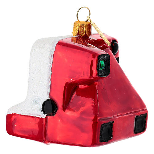 Macchina fotografica istantanea addobbo albero Natale vetro soffiato 4