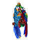 Pair of blown glass parrots, Christmas tree ornament s2