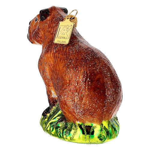 Capybara, Weihnachtsbaumschmuck aus mundgeblasenem Glas 6