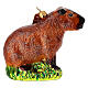 Capibara decoro vetro soffiato albero Natale s1