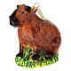 Capibara decoro vetro soffiato albero Natale s3