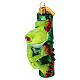Grenouille tropicale en verre soufflé décoration sapin Noël s3