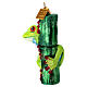 Tropical frog blown glass Christmas tree ornament s4