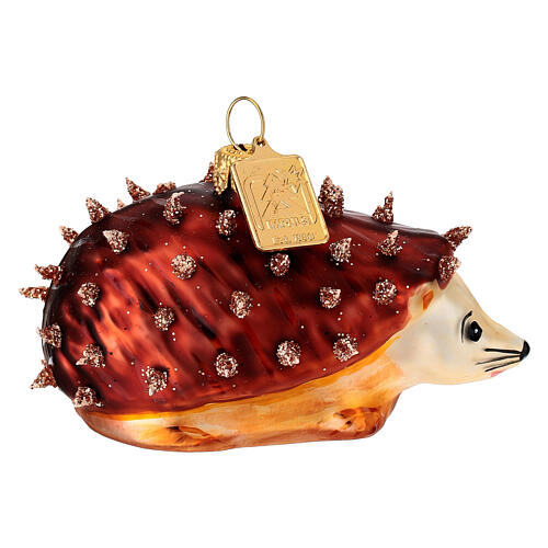Blown glass hedgehog, Christmas tree ornament 5